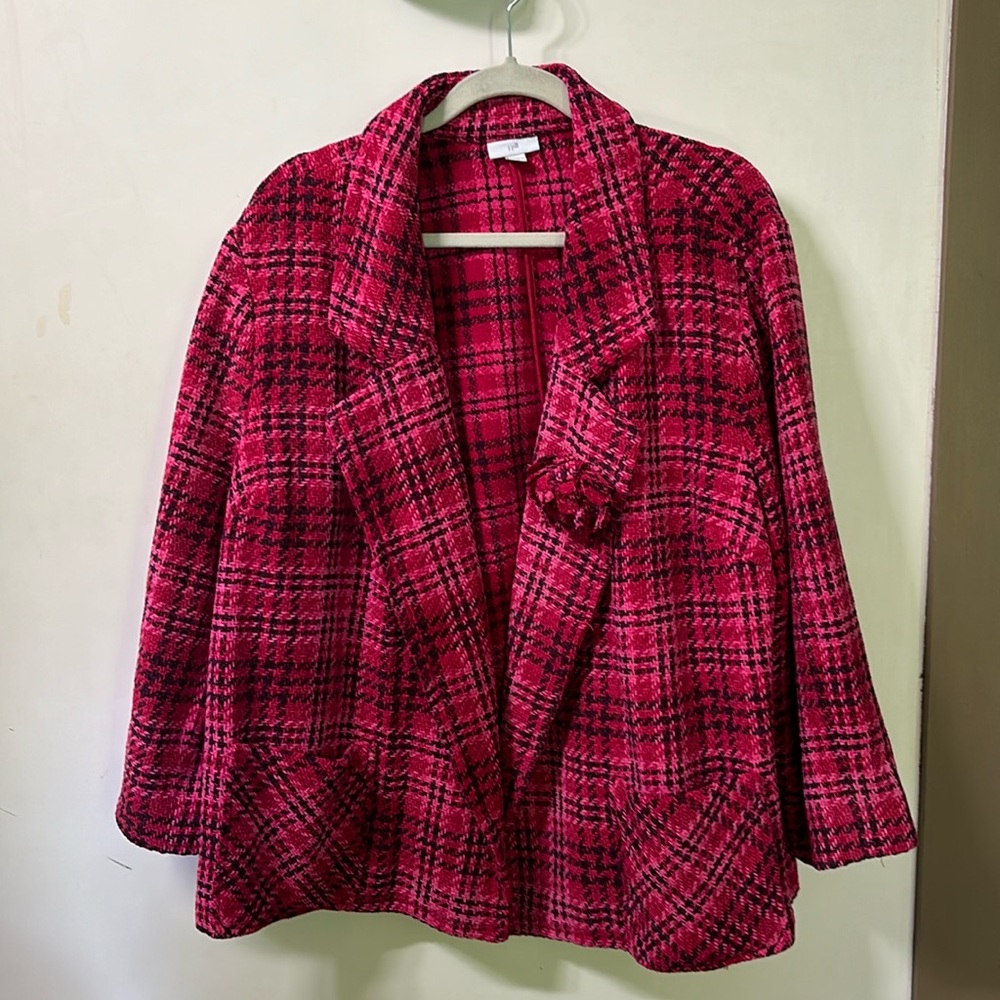 J.Jill blazer. 2X. Soft chenille fabric.